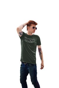 Stay Fitness, Be Strong, Round Neck Gym Tshirt - Foremost Gifting Material for Your Friends and Close Ones