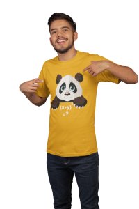 Panda (Yellow T) -Tshirts for Maths Lovers - Foremost Gifting Material for Your Close Ones