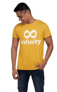 Infinity (Yellow T) -Tshirts for Maths Lovers - Foremost Gifting Material for Your Close Ones