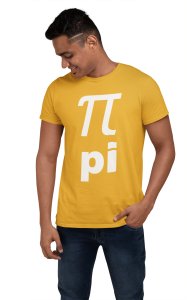 Pi (Yellow T) -Tshirts for Maths Lovers - Foremost Gifting Material for Your Close Ones