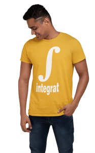 Integrat (Yellow T) -Tshirts for Maths Lovers - Foremost Gifting Material for Your Close Ones