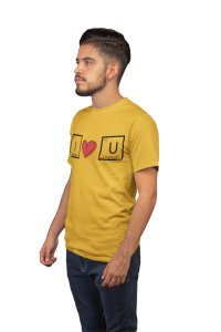 I Love U (Yellow T)- Tshirts for Maths Lovers - Foremost Gifting Material for Your Close Ones