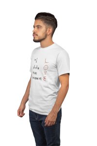 Love Calculation (White T) -Tshirts for Maths Lovers - Foremost Gifting Material for Your Friends and Close Ones