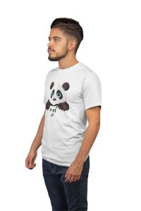 Panda (White T) -Tshirts for Maths Lovers - Foremost Gifting Material for Your Friends and Close Ones