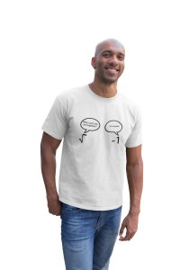 Rootover -1 (White T) -Tshirts for Maths Lovers - Foremost Gifting Material for Your Friends and Close Ones