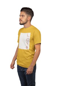 Love (Yellow T) -Tshirts for Maths Lovers - Foremost Gifting Material for Your Close Ones