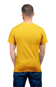 Music Base-Yellow - Men's - printed T-shirt - comfortable round neck Cotton