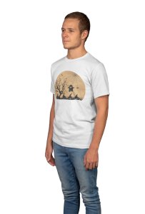 Ghosts And Pumpkins -Semi Circle- Spookily Awesome Halloween Tshirts