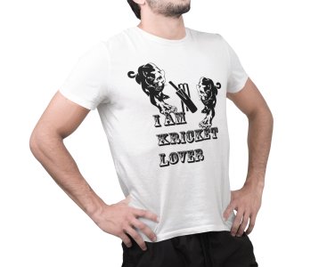 I am Kricket Lover - White - Printed - Sports cool Men's T-shirt
