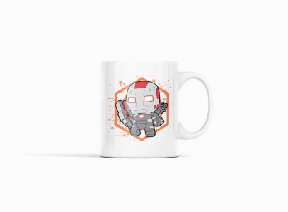 Iron man - animation themed printed ceramic white coffee and tea mugs/ cups for animation lovers