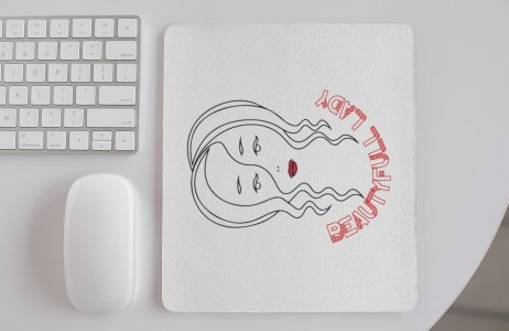 Beautiful Lady- Designable Printed Mousepads(20cm x 18cm)