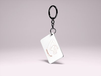 Existance is pain- Printed Acrylic Keychains(Pack Of 2)