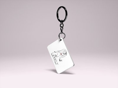 Lovely- Printed Acrylic Keychains(Pack Of 2)