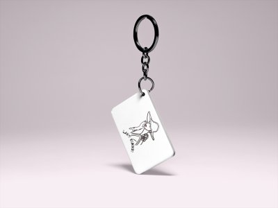 Lady Queen- Printed Acrylic Keychains(Pack Of 2)