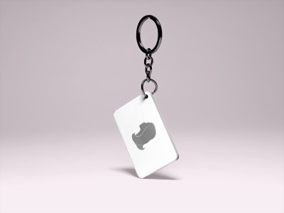 Cute Hair Girl- Printed Acrylic Keychains(Pack Of 2)