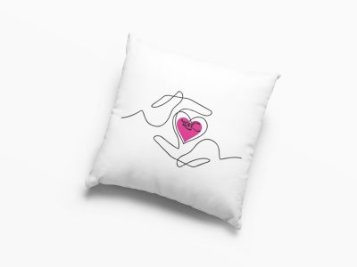Heart For -Printed Pillow Covers For (Pack Of Two)