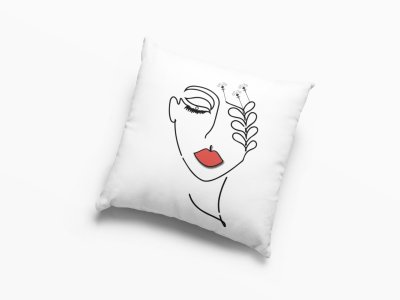 Women with flower-Printed Pillow Covers For (Pack Of Two)