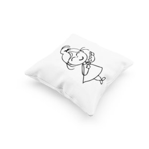 Blushing Girl-Printed Pillow Covers For (Pack Of Two)