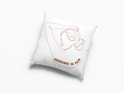 Existance is pain-Printed Pillow Covers For (Pack Of Two)