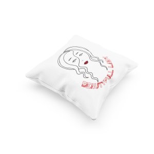 Beautiful Lady-Printed Pillow Covers For (Pack Of Two)