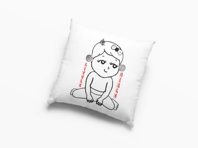 Little Girls-Printed Pillow Covers For (Pack Of Two)