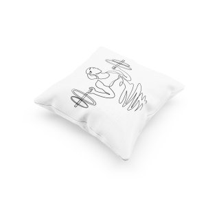 Women Lifting weight-Printed Pillow Covers For (Pack Of Two) )