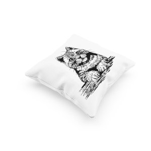 Cat Eyes-Printed Pillow Covers For (Pack Of Two)