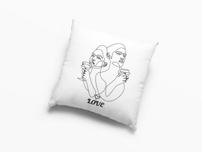 Love In Drink-Printed Pillow Covers For (Pack Of Two)