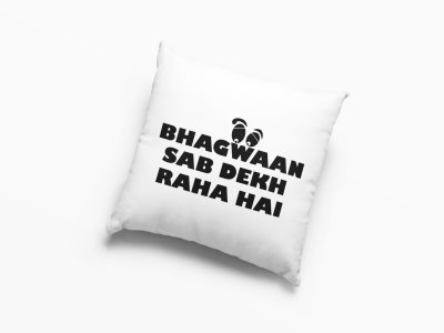 Bhagwan Sab Dekh Raha Hai - Printed Pillow Covers For Bollywood Lovers(Pack Of Two)