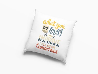 Improve All Your Tomarrows- Printed Pillow Covers For  Bollywood Lovers(Pack Of Two)