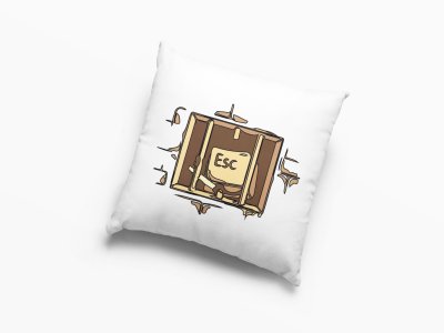 Esc Button Escaping From Jail- Printed Pillow Covers For Bollywood Lovers(Pack Of Two)