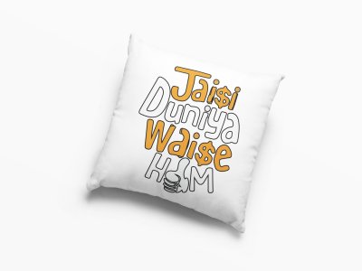 Jaisi Duniya Waise Hum- Printed Pillow Covers For Bollywood Lovers(Pack Of Two)