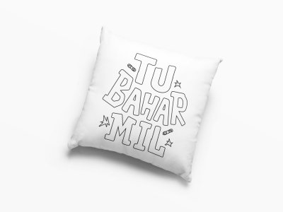 Tu Bahar Mil- Printed Pillow Covers For Bollywood Lovers(Pack Of Two)