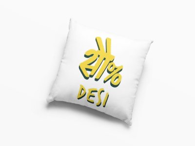 Sau takka Desi - Printed Pillow Covers Bollywood Lovers(Pack Of Two)