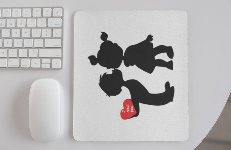 Boy Kissing Girl - Designable Printed Mousepads(20cm x 18cm)