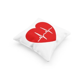 Heartbeat -Printed Pillow Covers For (Pack Of Two)