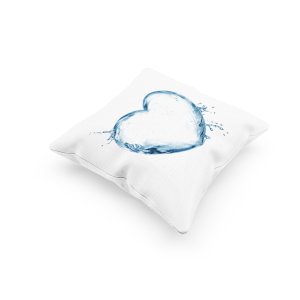 Heart Water Bubble -Printed Pillow Covers For (Pack Of Two)