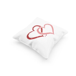 Hearts -Printed Pillow Covers For (Pack Of Two)