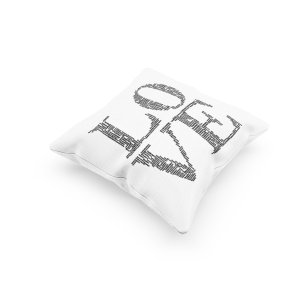 Love In So Many Letters -Printed Pillow Covers For (Pack Of Two)