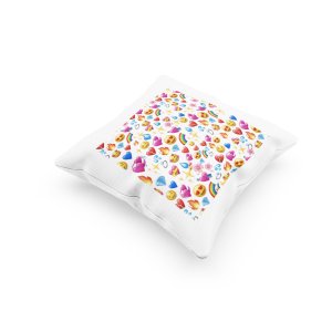 Lots Of Emojis -Printed Pillow Covers For (Pack Of Two)