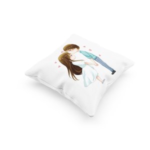 Lovely Couple -Printed Pillow Covers For (Pack Of Two)