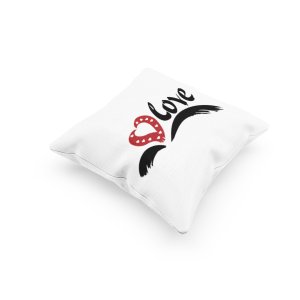 Love text With Heart -Printed Pillow Covers For (Pack Of Two)