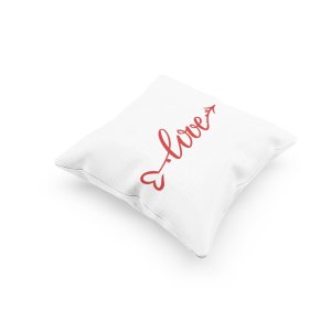 Arrow Of Love text-Printed Pillow Covers For (Pack Of Two)