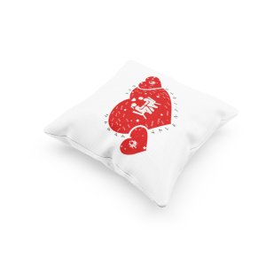 Cute Coulpe Inside The Heart - Printed Pillow Covers For (Pack Of Two)
