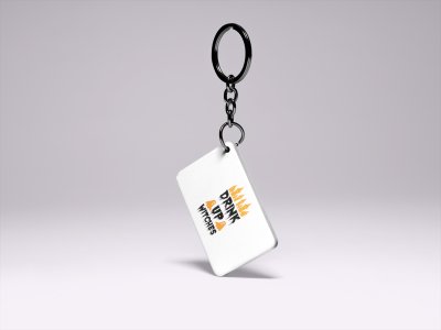 Drink up witches-Ghosts And Haunted House-Printed Acrylic Keychains(Pack Of 2)
