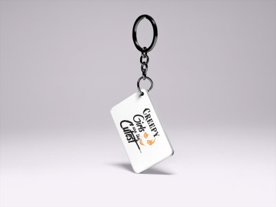 Creepy Girls Are The Cutest-Printed Acrylic Keychains(Pack Of 2)