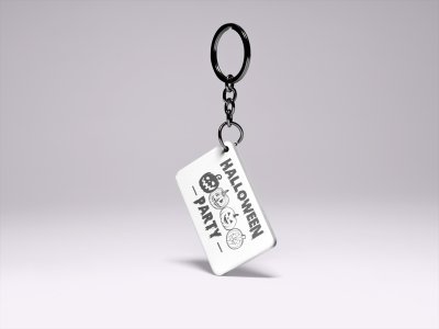 Halloween party, pumpkin-Printed Acrylic Keychains(Pack Of 2)