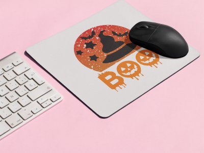BOO-Witch Hat -Halloween Theme Mousepads