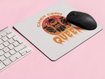 Candy Corn Queen - Howl -Haunted House -Halloween Theme Mousepads