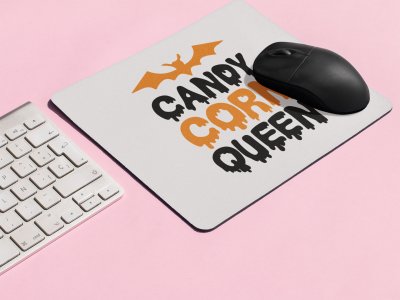 Candy Corn Queen - Bat -Halloween Theme Mousepads